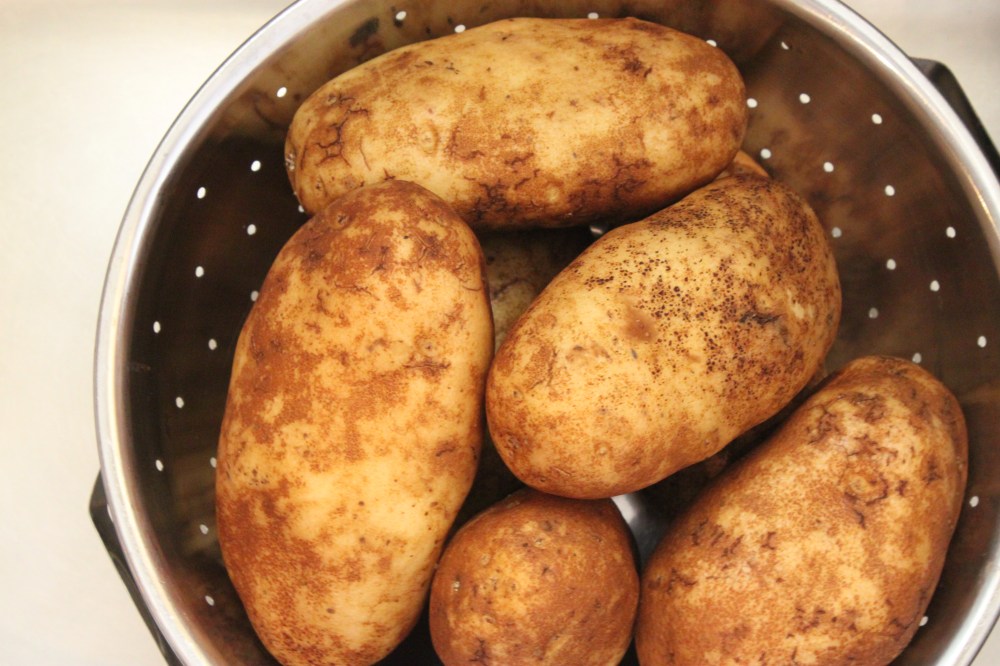 4 to 5 Good Sized Russet Baker Potatoes with the Skins Throughly Cleaned