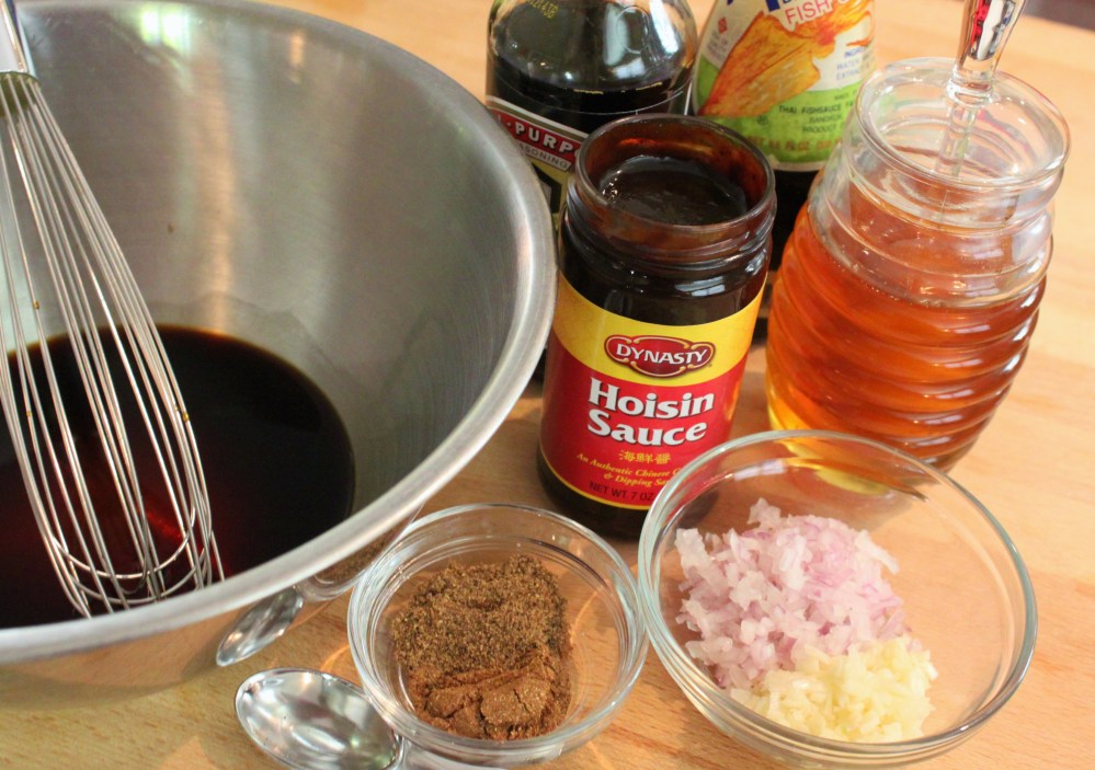 All the Ingredients for the Banh-Mi Pork Marinade