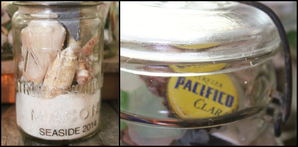 Seaside Memory Jars Collage