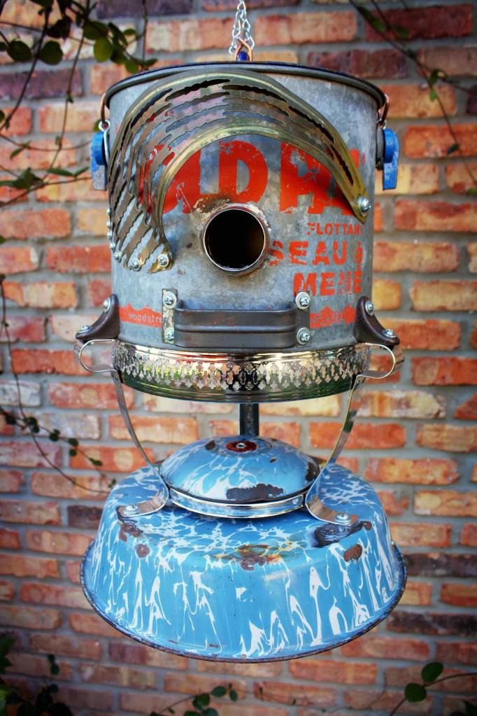 Duplex Minnow Bucket Birdhouse by the Gadget Sponge