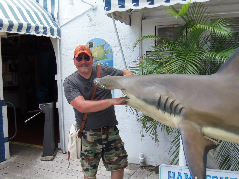 James Vs the Hammer Head Shark on Duval Street