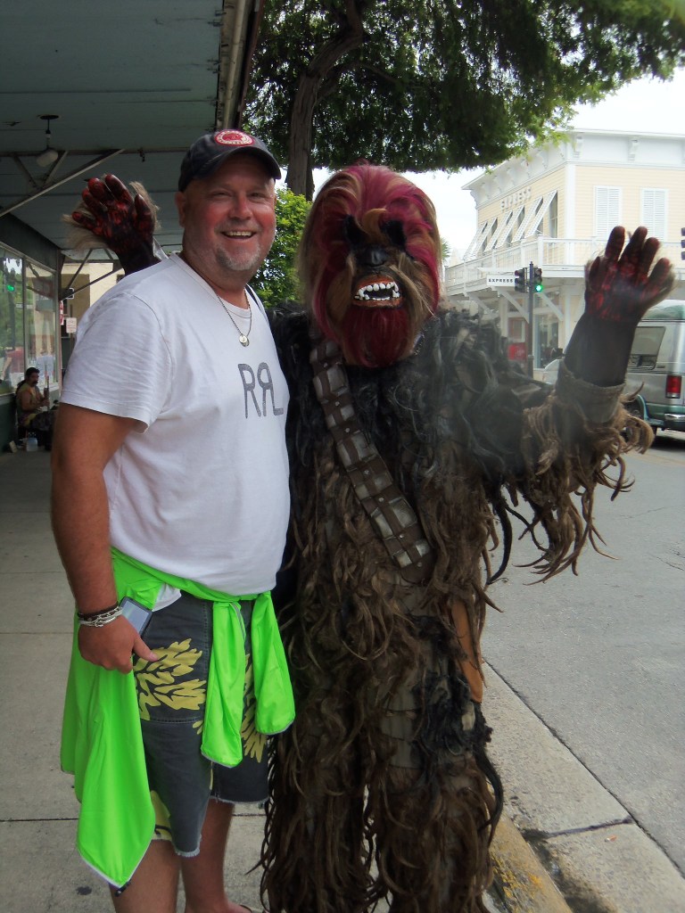 Jamie and Chewie on Duval St.