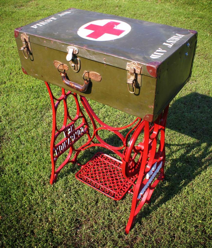 Military Case First Aid Sewing Table by the Design Sponge