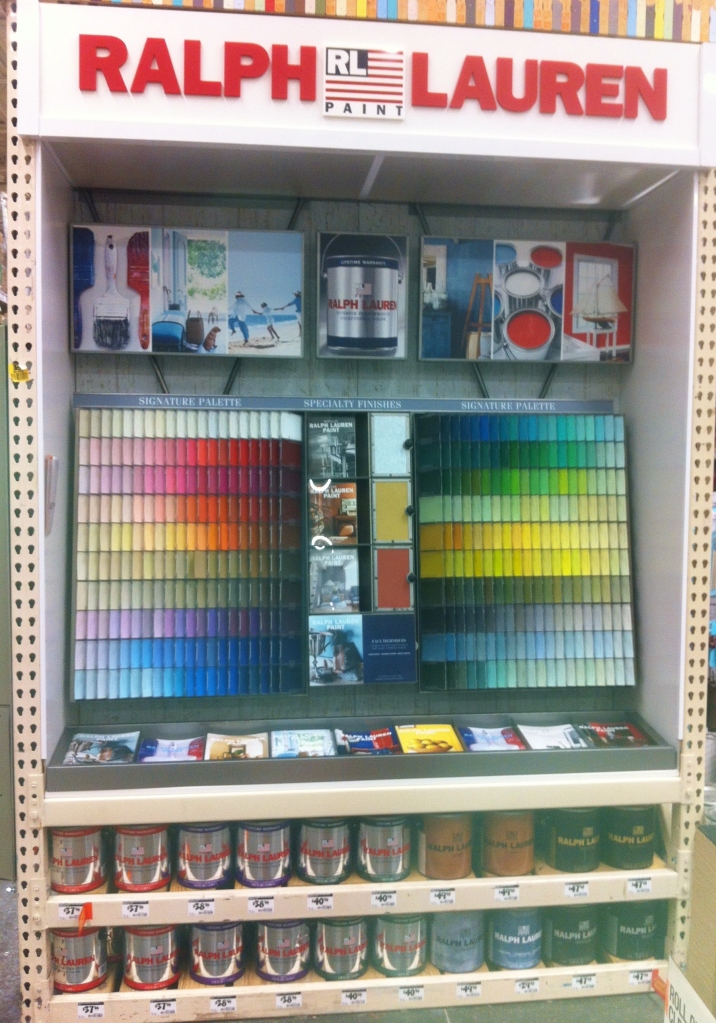 Ralph Lauren Paint Display At the Home Depot