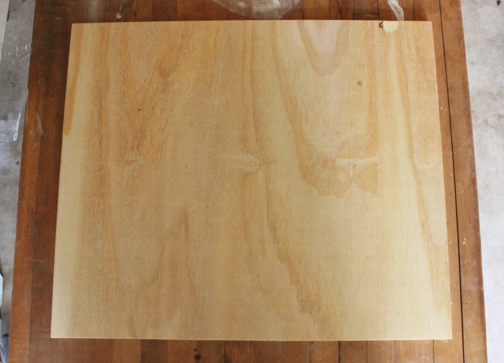 Scrap Plywood Cut to Fit My Scrabble Mirror