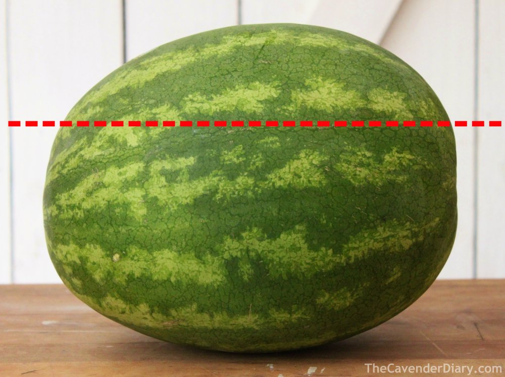Cut the Top Third off the Watermelon