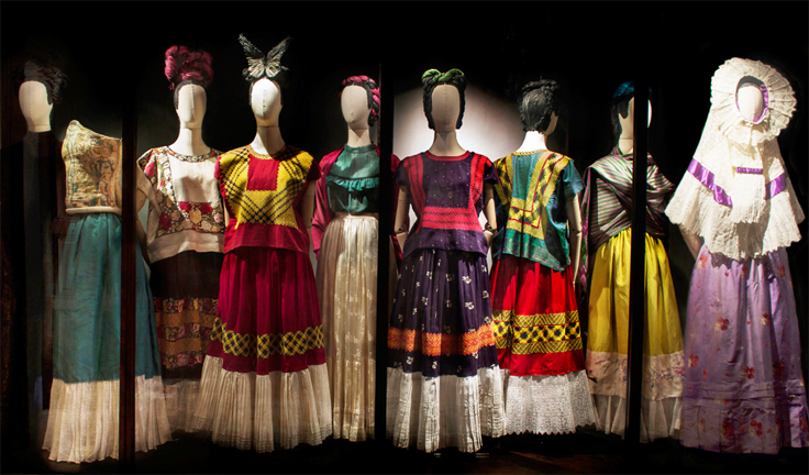 Frida Kahlo Dresses on Display in Mexico City