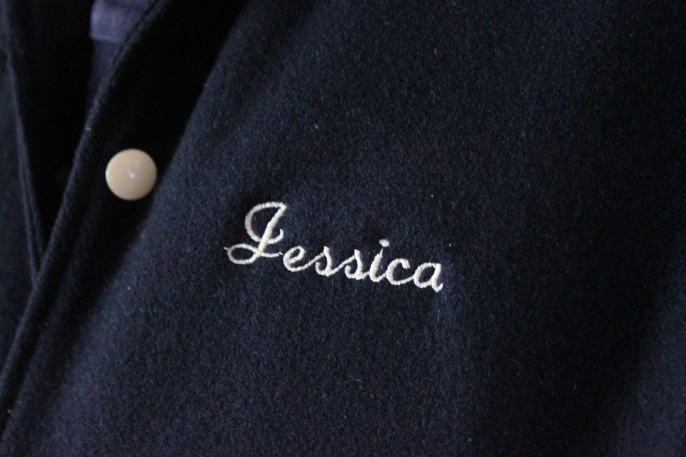 Jessica Embroidered Across the Chest