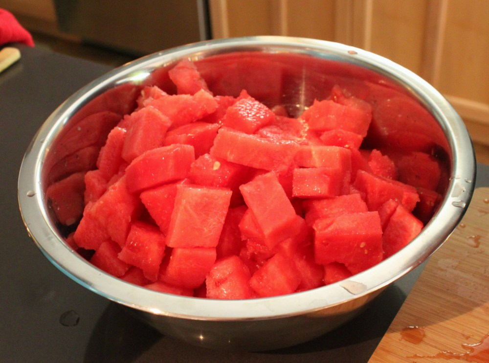 Leave the Watermelon Chunks Relatively Large