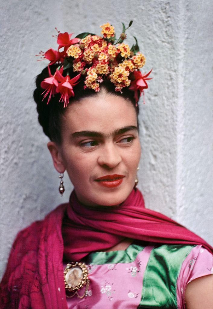 Nickolas Muray Frida in Pink and Green Blouse, 1938