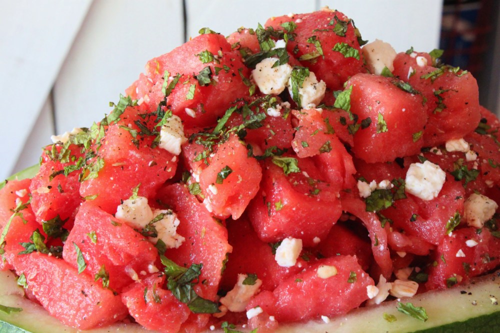 Watermelon Mint & Feta Salad from the Cavender Diary Boys
