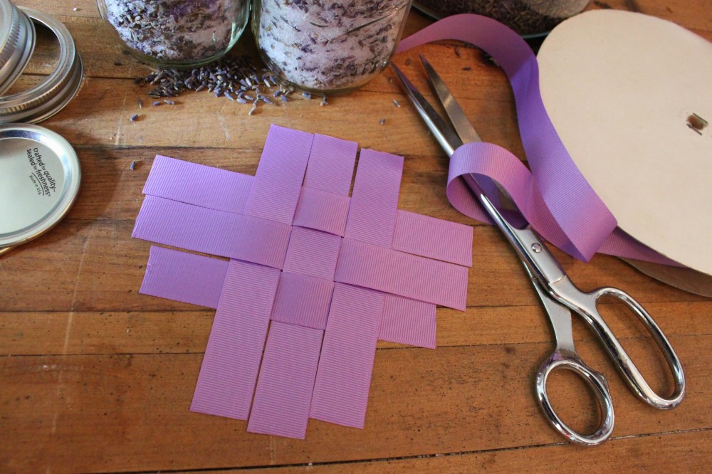 Weave Together 6 Pieces of Grosgrain Ribbon