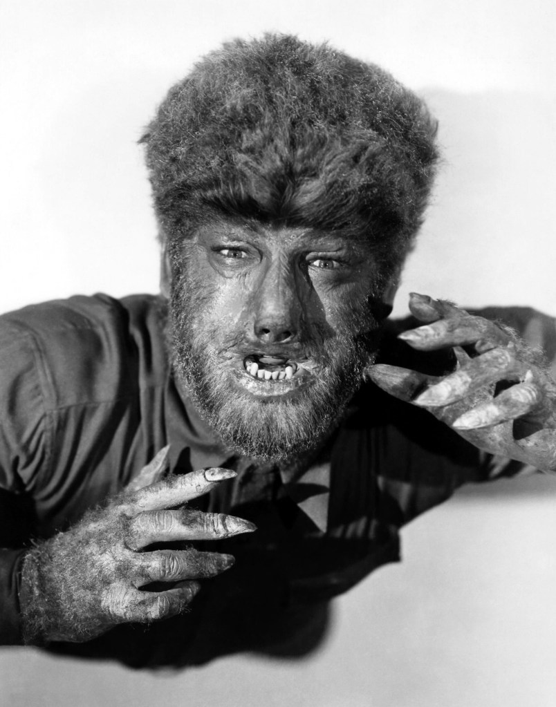 Lon Chaney Jr as the Wolfman