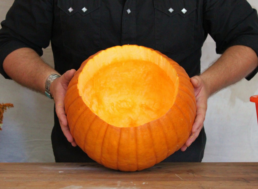 Beautifully Hollowed Out Pumpkin