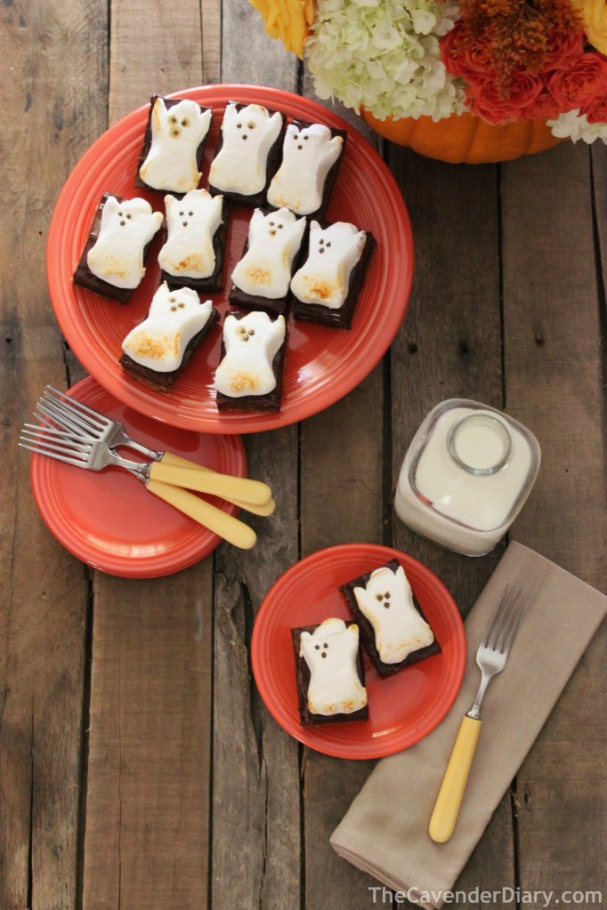 Ghost Brownies Ready for a Party from the Cavender Diary
