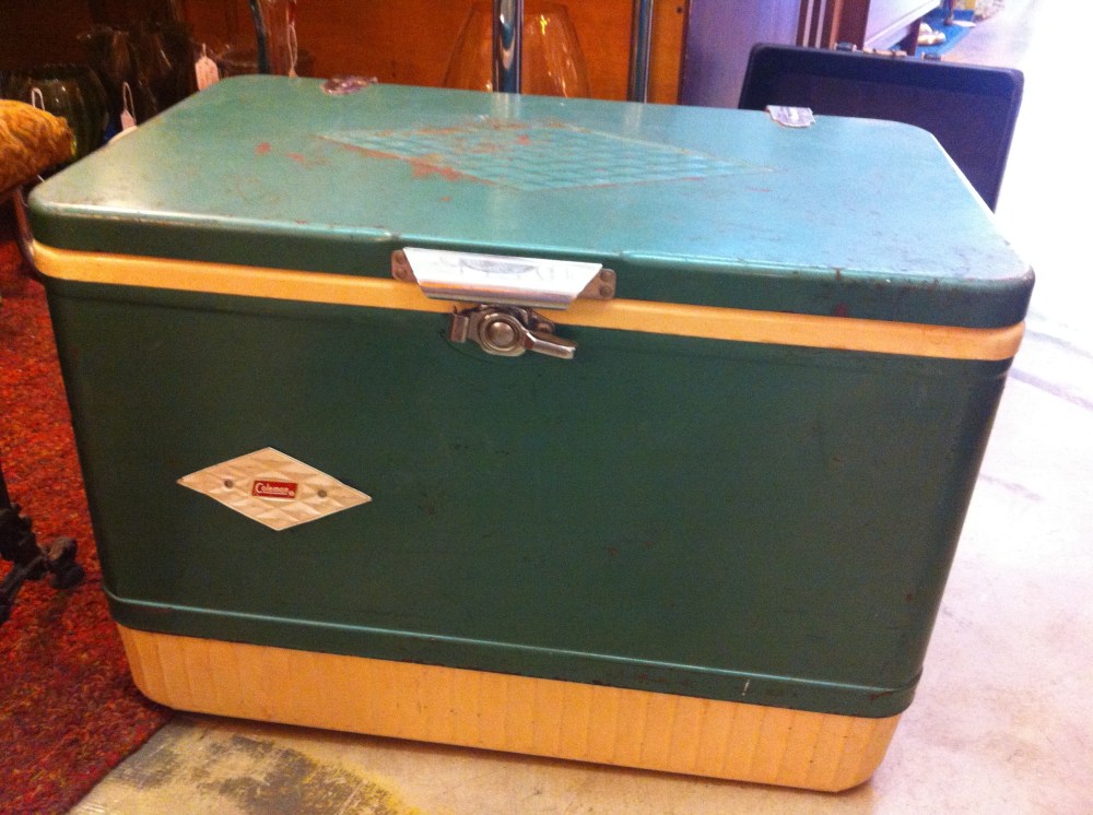 Green Coleman Ice Chest