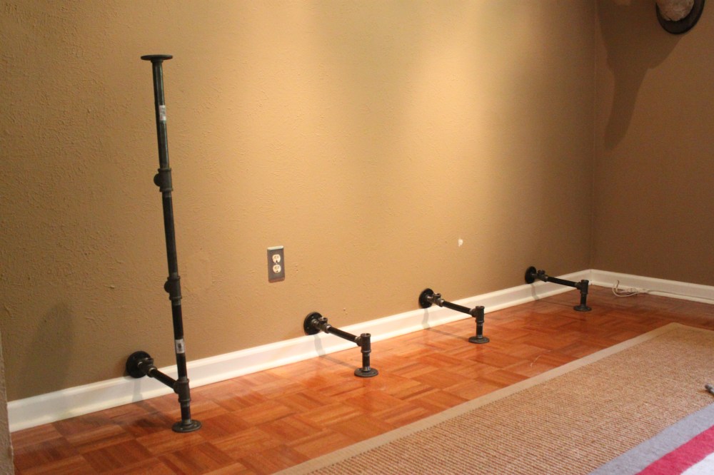 I Set my Footings in Place and Attached Them to the Back Wall