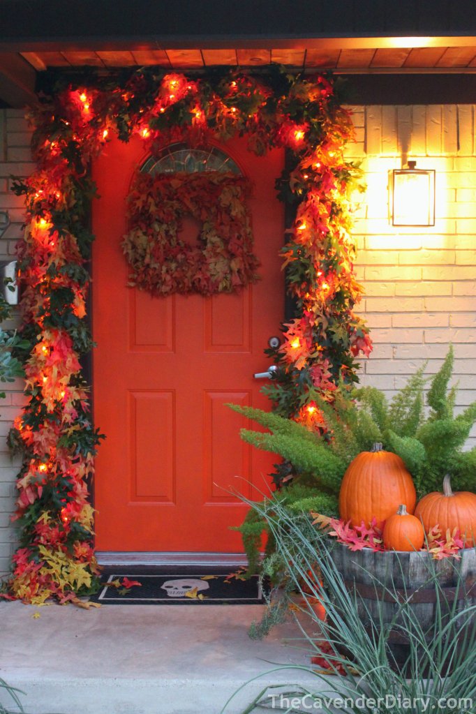 The Front Door of the Cavender House for October