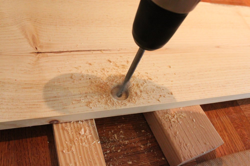 Use a 1 Inch Paddle Bit to Make Holes for the Pipe