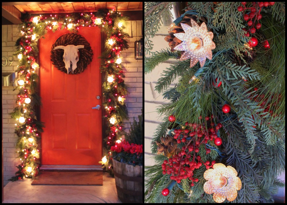 Christmas Front Door Collage