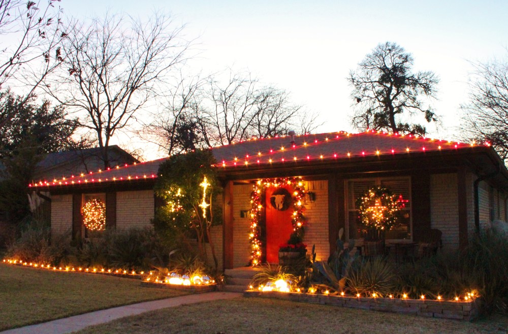 Outside Lights on the Cavender Diary House 2015