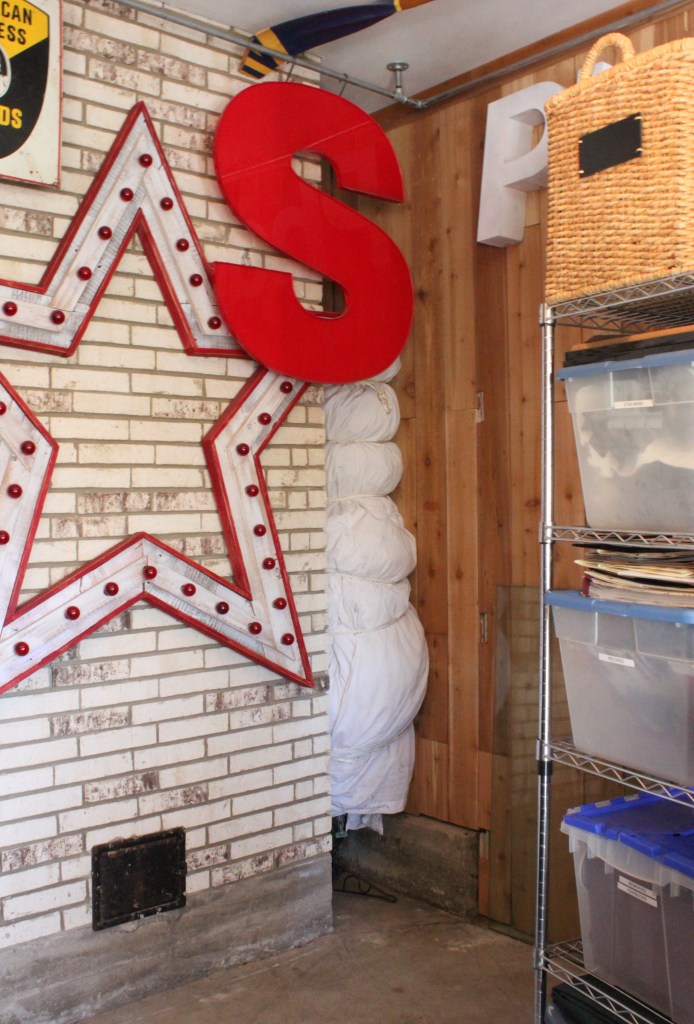 Christmas Tree Bundled and Stored in Nitch Next to Chimney