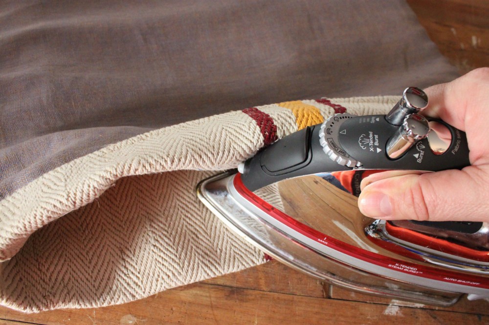 Fold the Edge Over 2 Inches This Time and Iron Flat