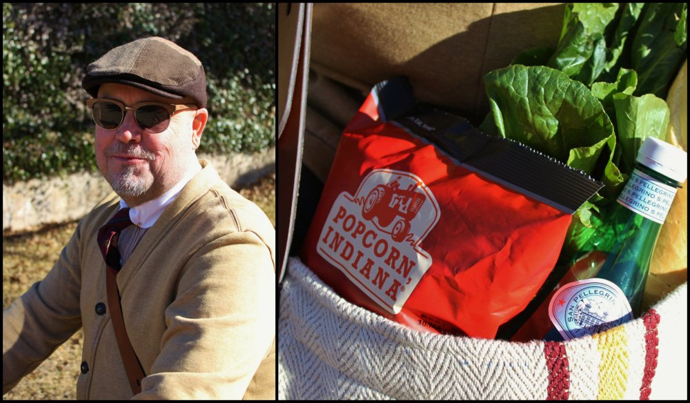 Jamie and the Grain Sack Grocery Bag in Action Collage