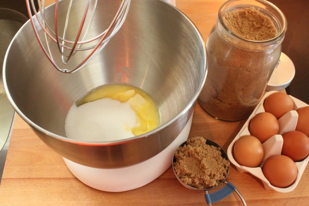 Mix Together the Butter, Sugars, and Eggs