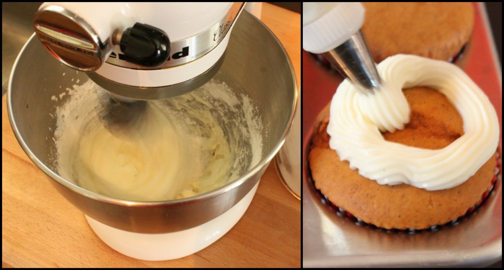 Pipe the Frosting onto the Cupcakes