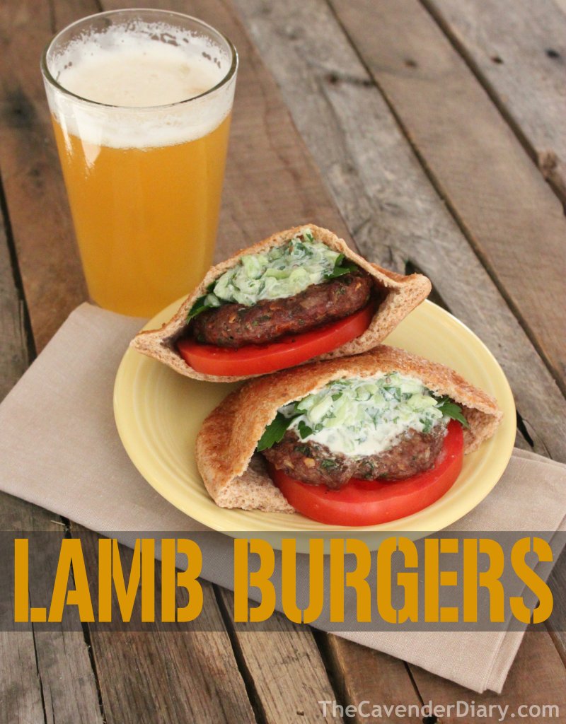 Lamb Burgers with Homemade Tzatziki from the Cavender Diary Boys