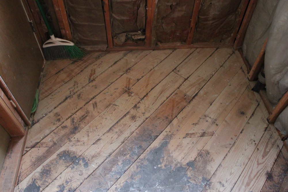 Master Bathroom Subfloor.