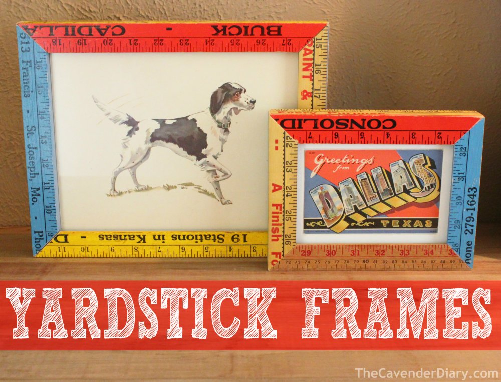 Vintage Yardstick Picture Frames from the Cavender Diary Boys