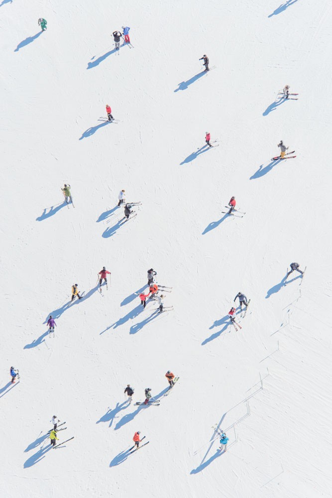 Deer Valley Skiers by Gray Malin