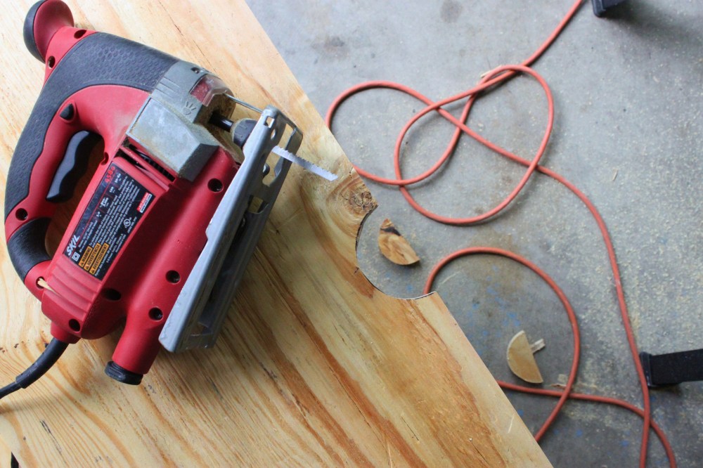 I Use a Jig Saw to Cut my Hole
