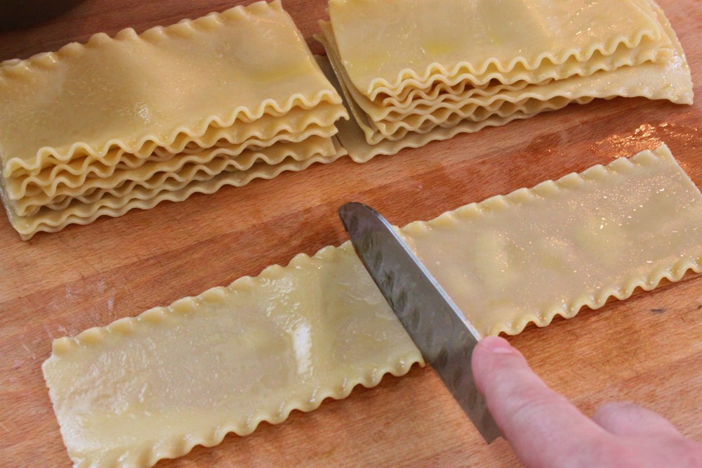 Slice Each Noodle in Half and Set Aside