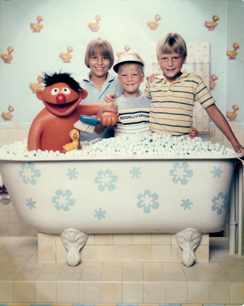Jimmy, Josh and Ben in the Tub with Ernie