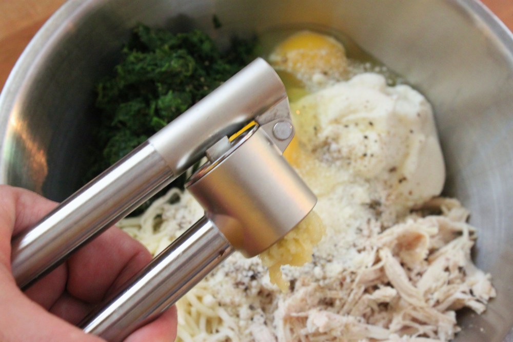 Use a Garlic Press to Add a Few Crushed Cloves of Garlic