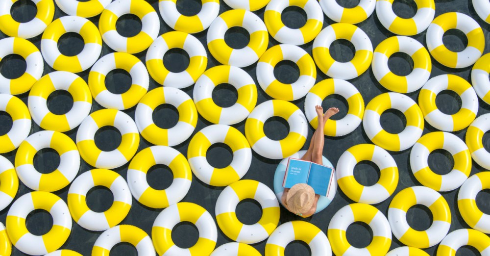 Yellow Life Preservers by Gray Malin