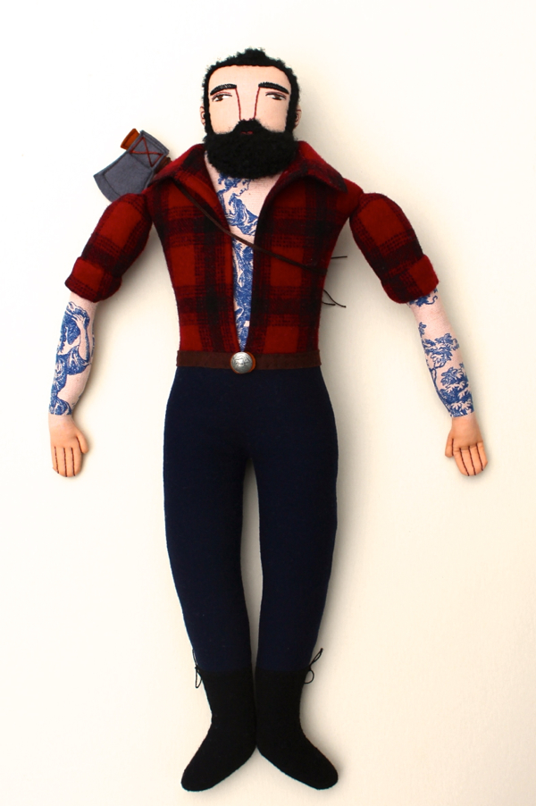 Mimi Kirchner Lumberjack in Red Plaid Shirt