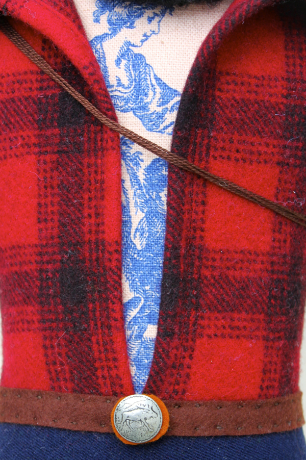 Chest Detail on Mimi Kirchner Lumberjack