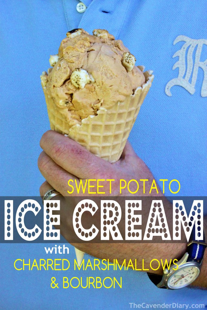 Sweet Potato Ice Cream with Charred Marshmallows and Bourbon from the Cavender Diary Boys