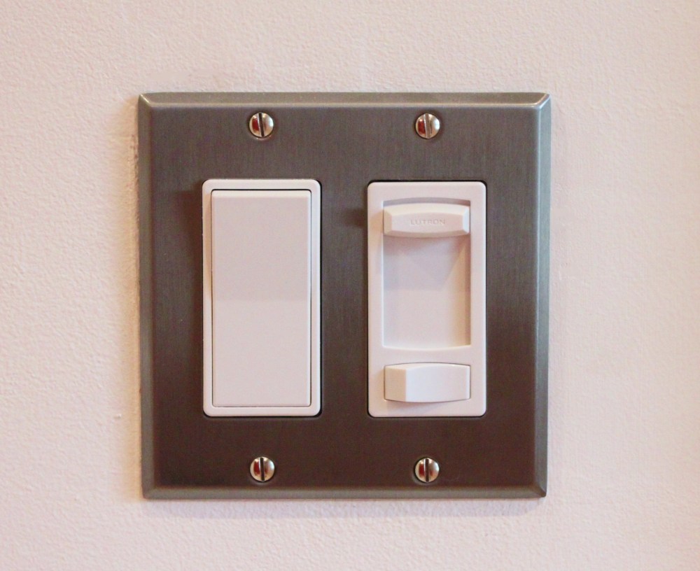 New Switches in the Master Bathroom