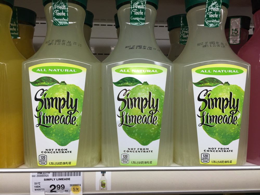 Simply Limeade from the Grocery Store