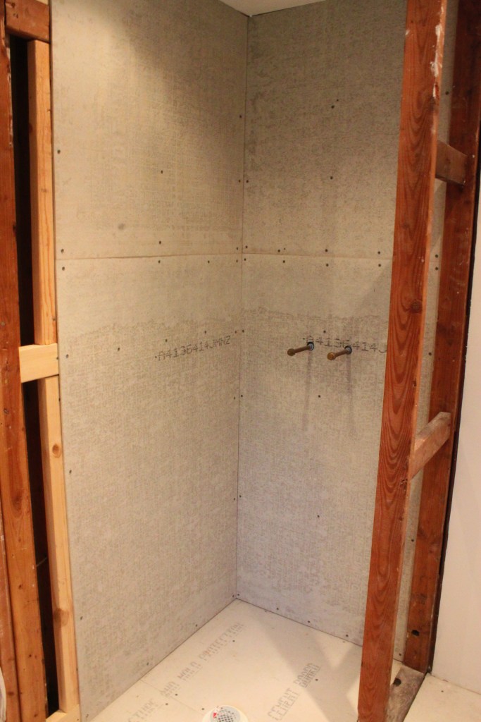 What I Thought Was a Beautifully Cement-Boarded Shower