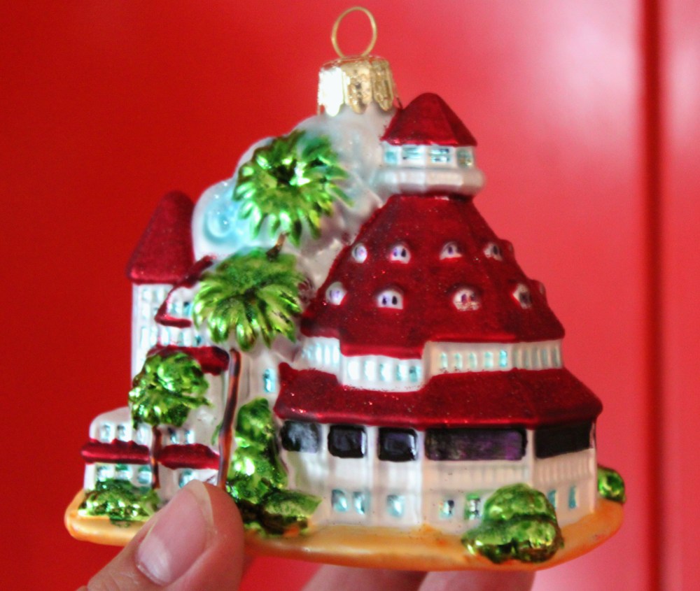 Blown Glass Ornament of the Hotel Del Coronado