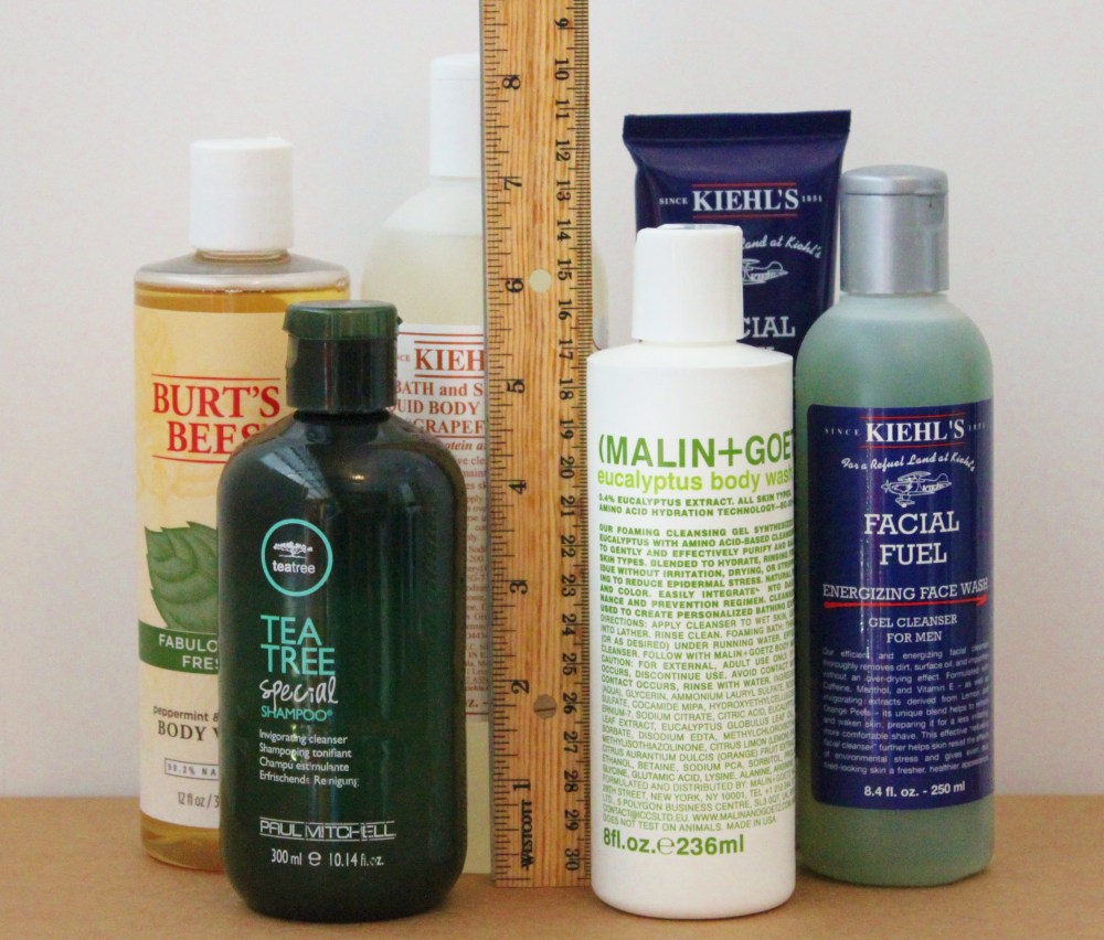 Just Under 8 Inches of Product for Our Shower