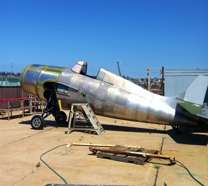 The F4F Wildcat Ben was working on