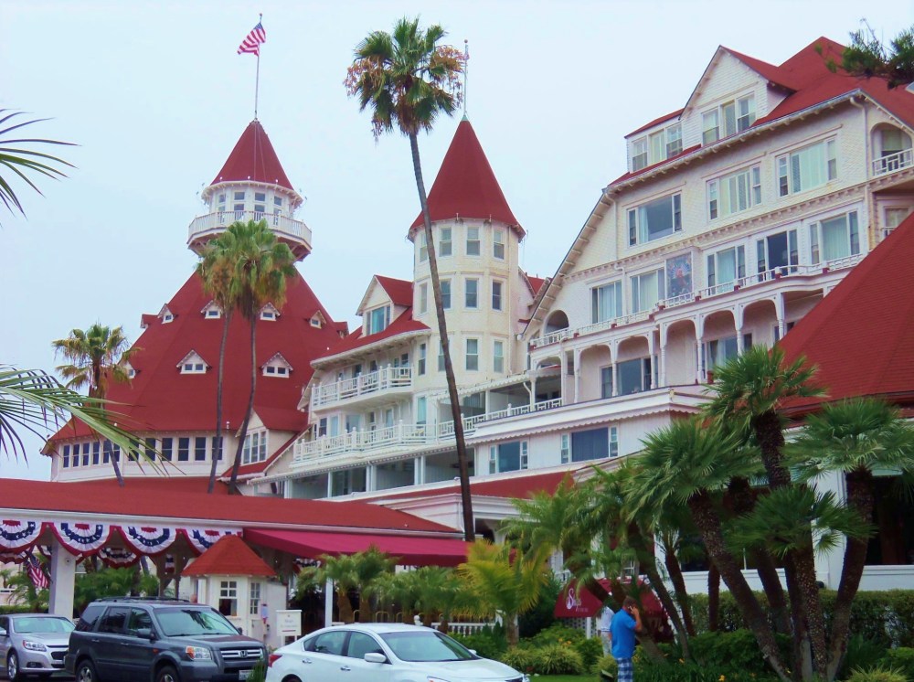 The Front of the Hotel Del Coronado