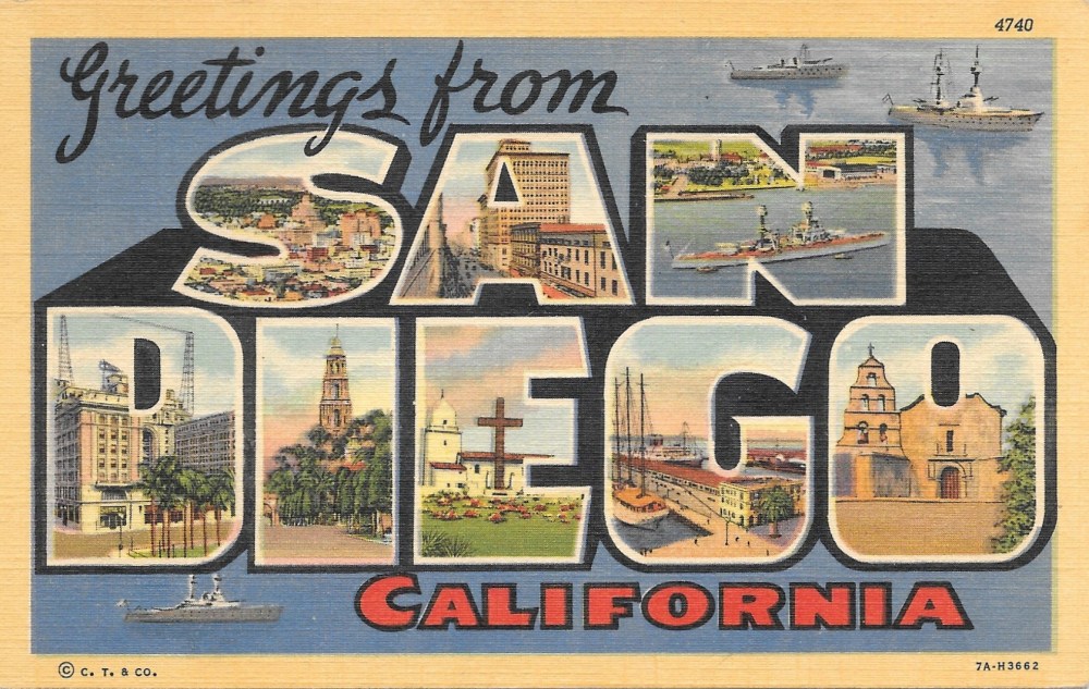 Vintage San Diego Postcard